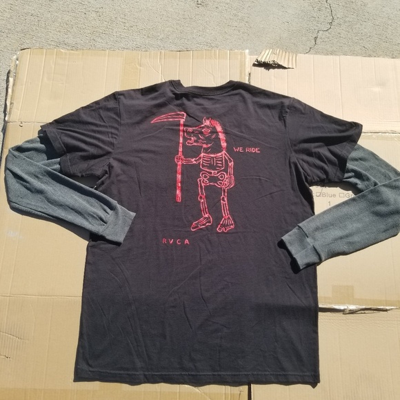 RVCA "ANP" WITH BUILT IN THERMAL LONG SLEEVE - Picture 3 of 10